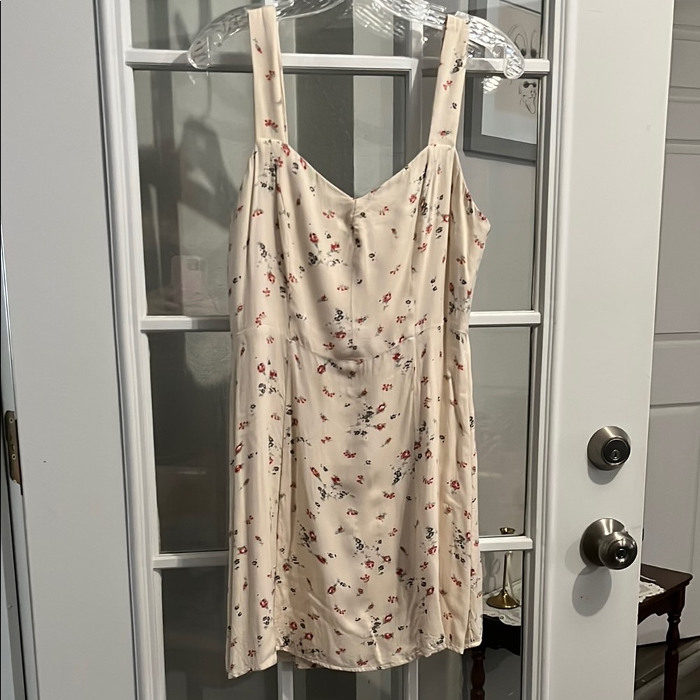 Wayf Floral Cream Mini Dress
